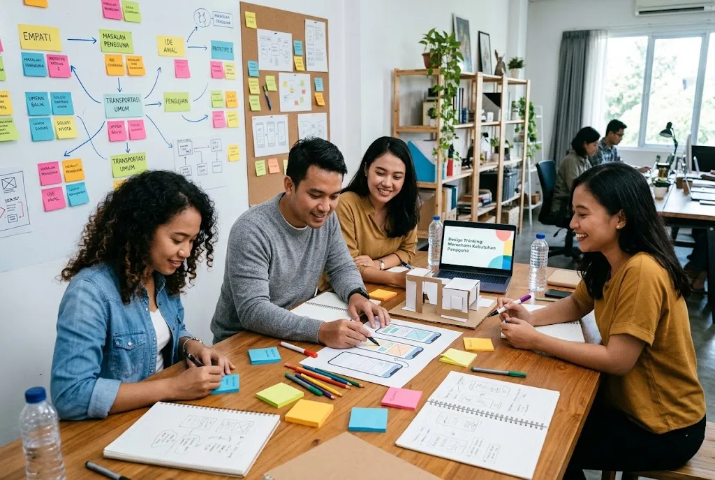 contoh penerapan design thinking