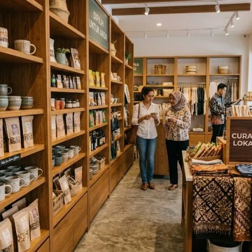 display barang adalah