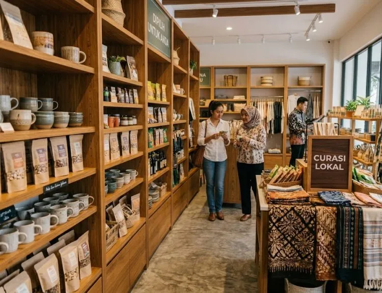 display barang adalah