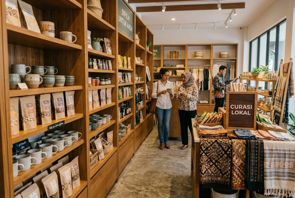 display barang adalah