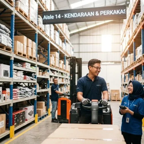 helper gudang adalah