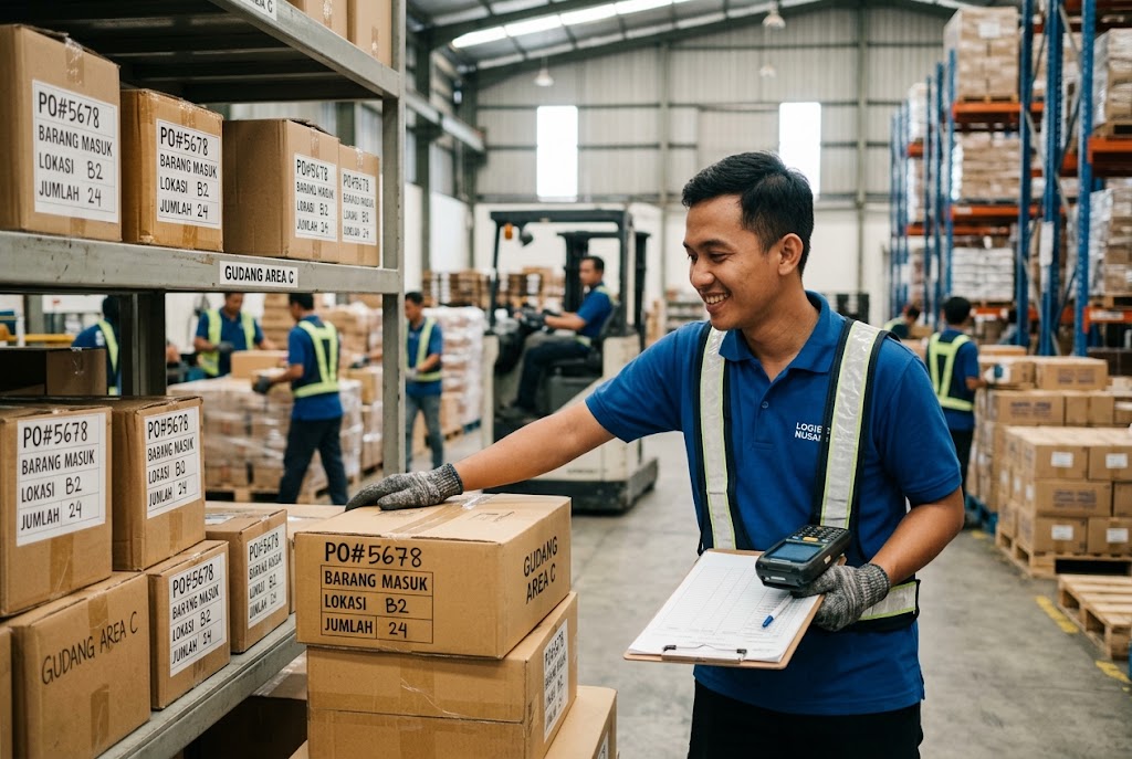 helper gudang adalah