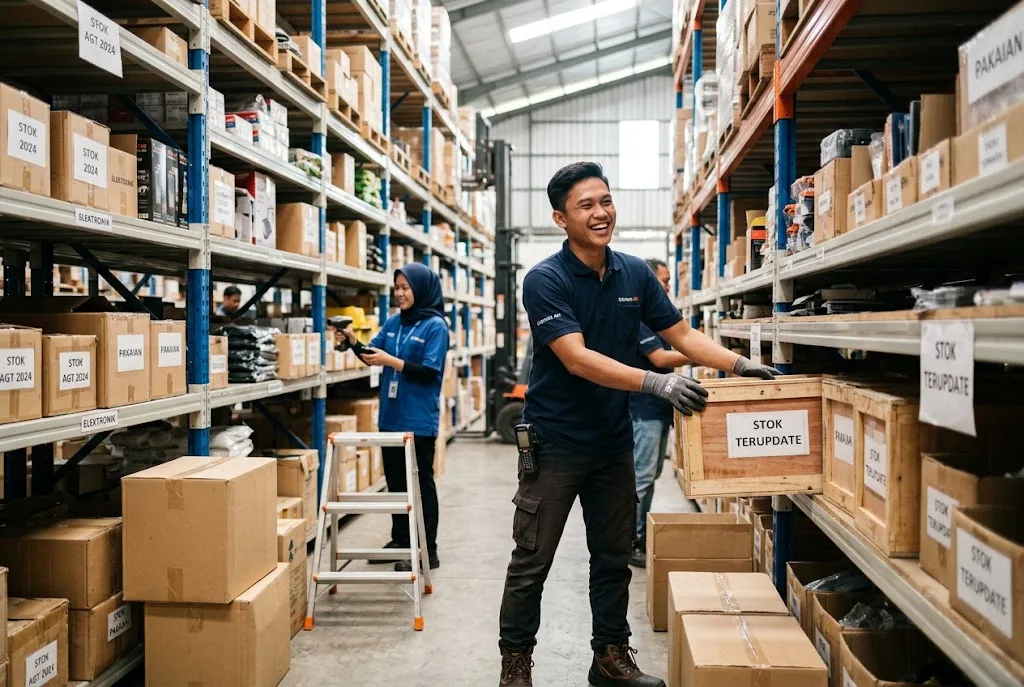 helper gudang adalah