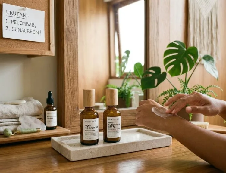 moisturizer atau sunscreen dulu