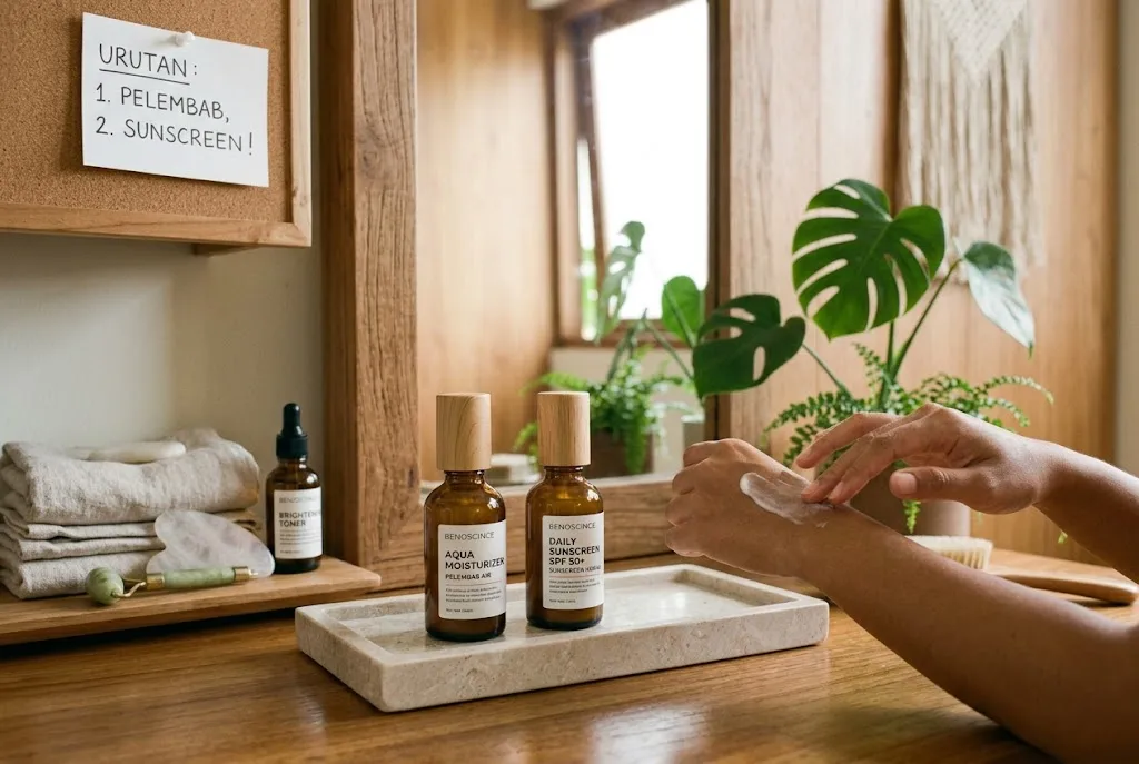moisturizer atau sunscreen dulu