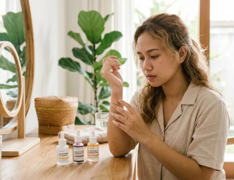niacinamide tidak boleh digabung dengan