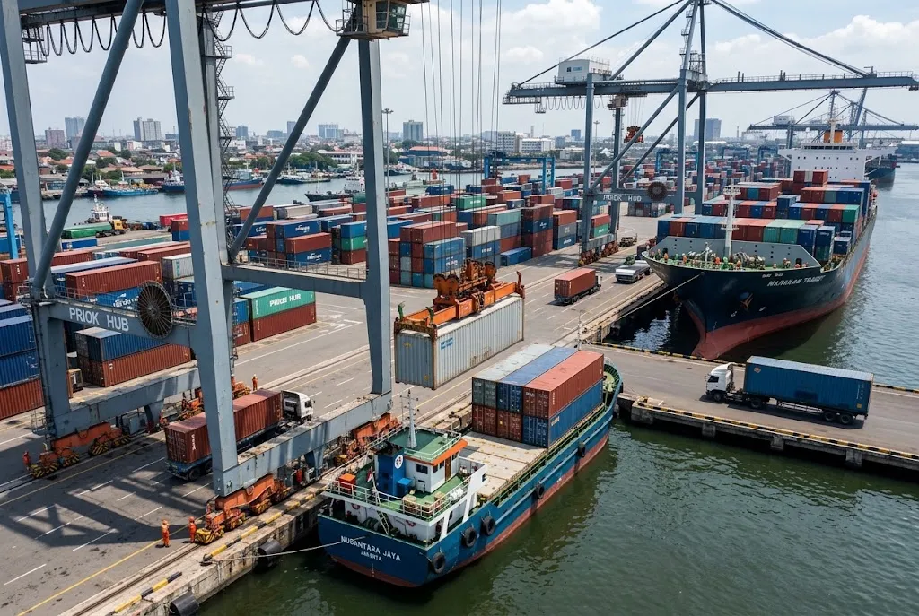 transhipment cargo adalah