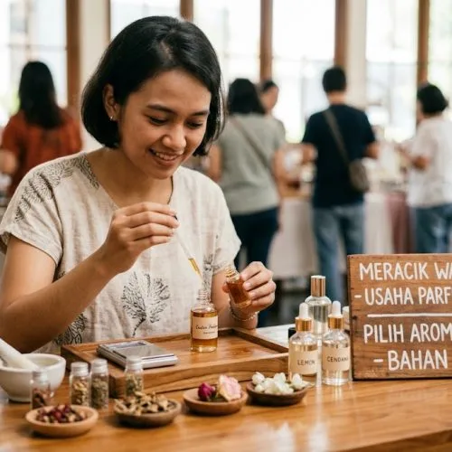 usaha parfum pemula