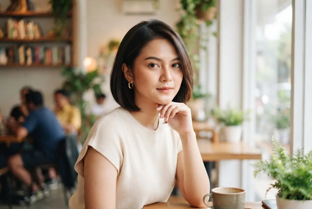 Asymmetrical Bob, Potongan yang Memberi Garis Wajah Lebih Tegas