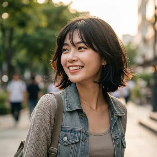 bob layer model rambut pendek wanita