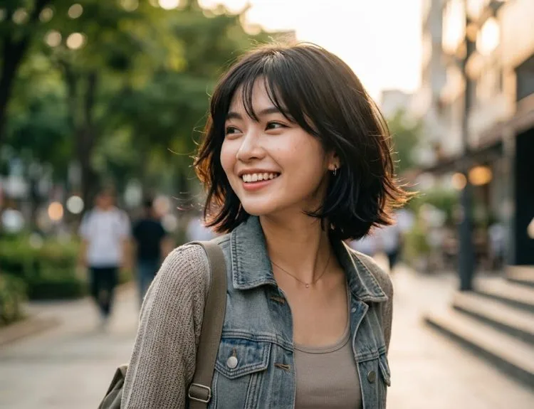 bob layer model rambut pendek wanita
