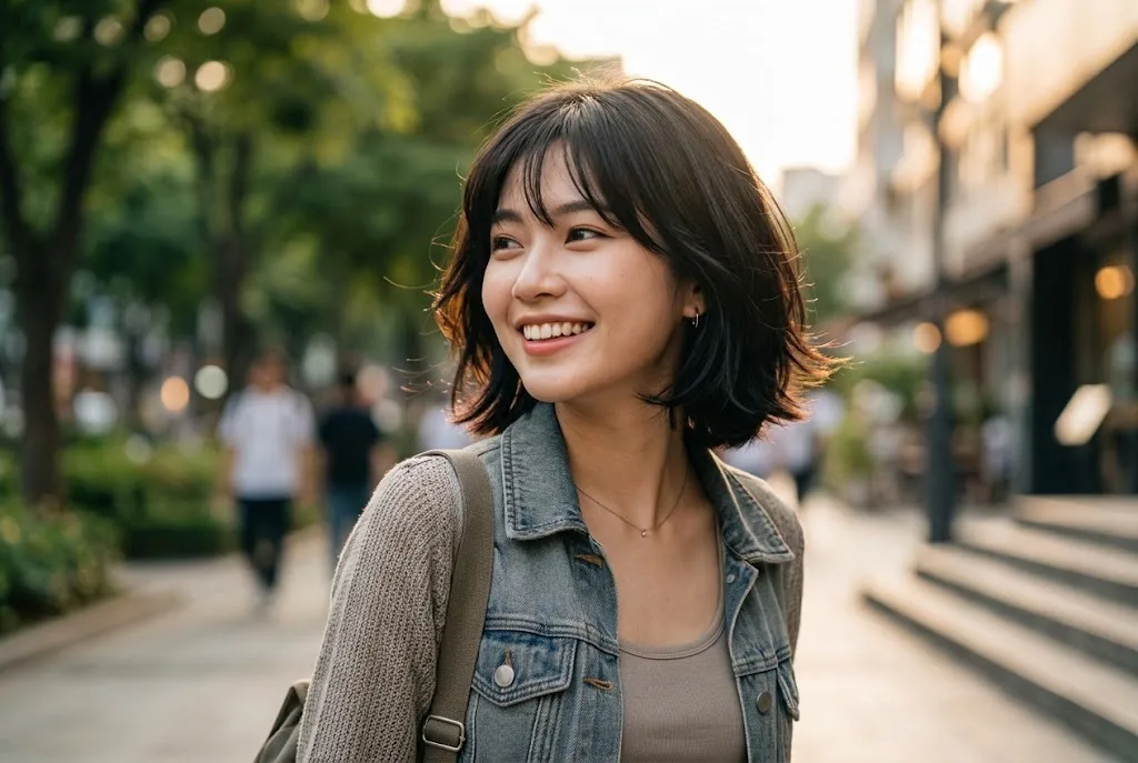 bob layer model rambut pendek wanita