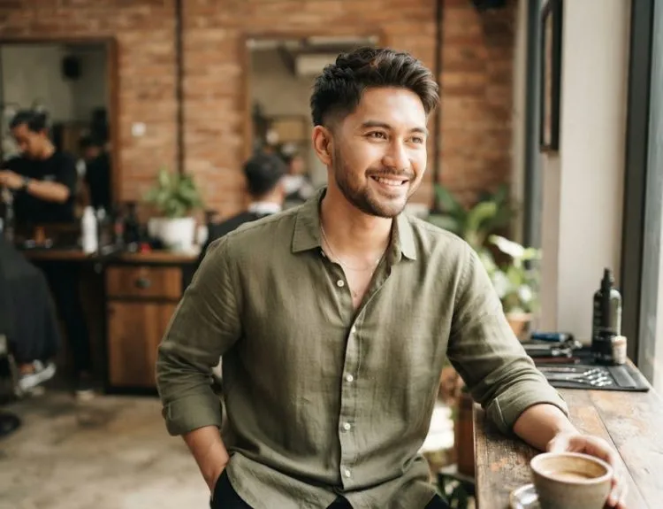 foto potong rambut pria