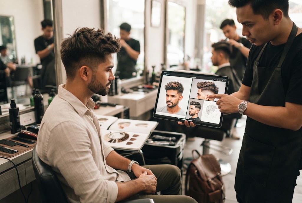 gambar model rambut pria