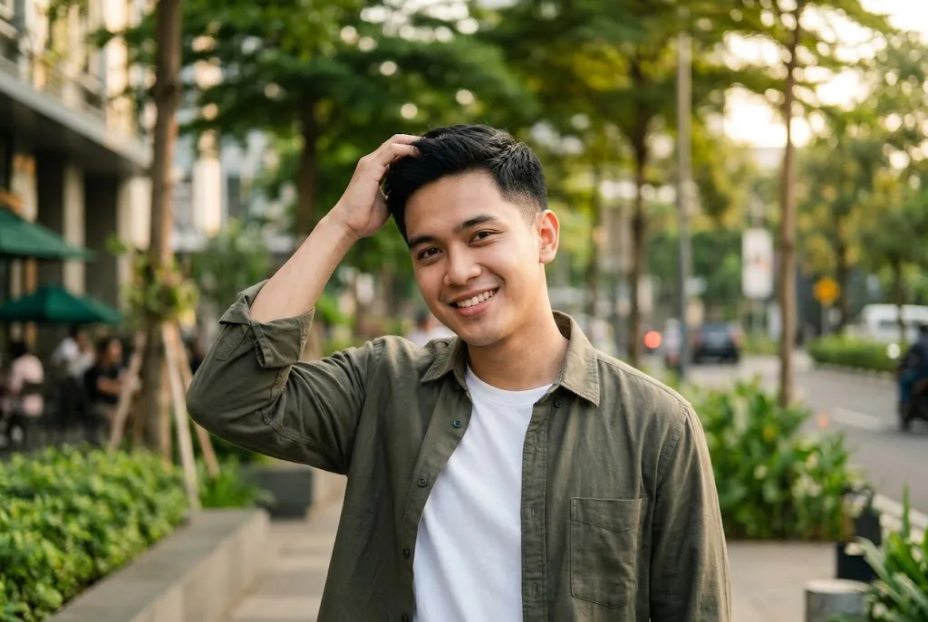 gaya rambut pria indonesia rapi