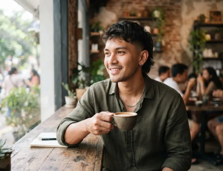 gaya rambut pria mullet