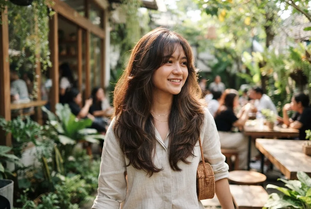 Hush Cut Panjang yang Bikin Rambut Terlihat Lebih Berdimensi dan Hidup