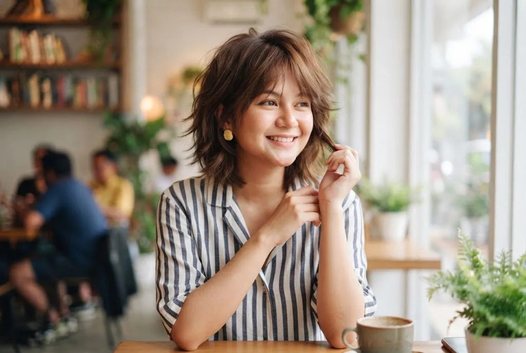 Layered Bob dan Choppy Bob yang Memberi Tekstur Alami