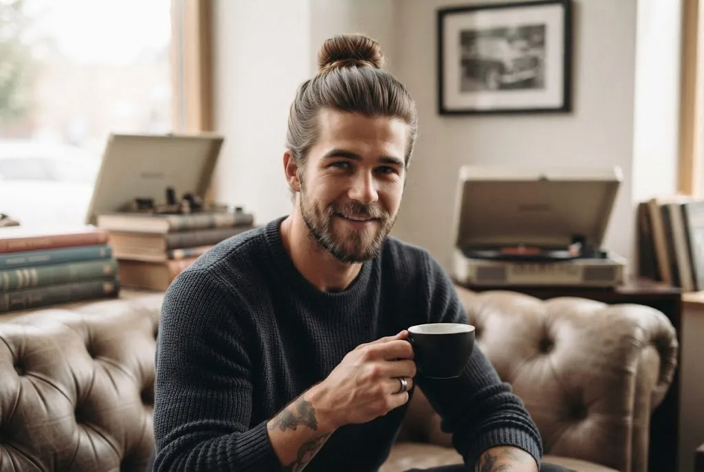 Man Bun Klasik yang Selalu Terlihat Rapi