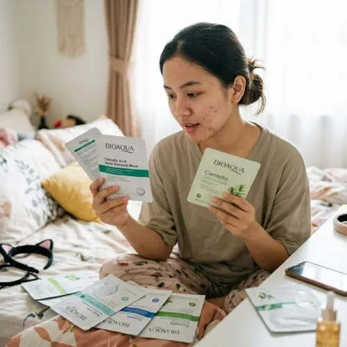 masker bioaqua untuk jerawat