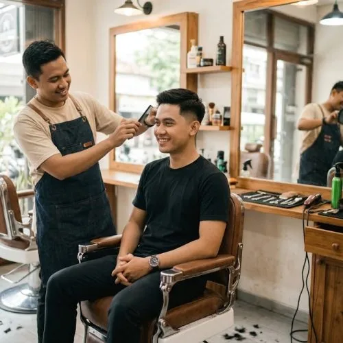 model cukur rambut