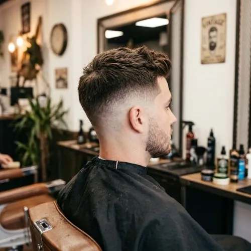 gaya rambut mid fade