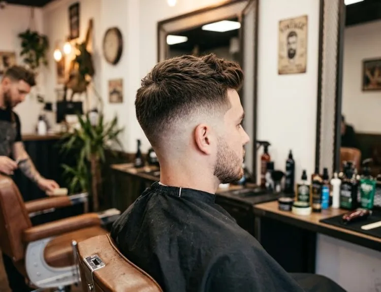 gaya rambut mid fade