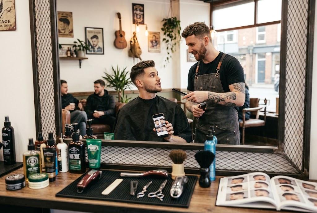 gaya rambut mid fade