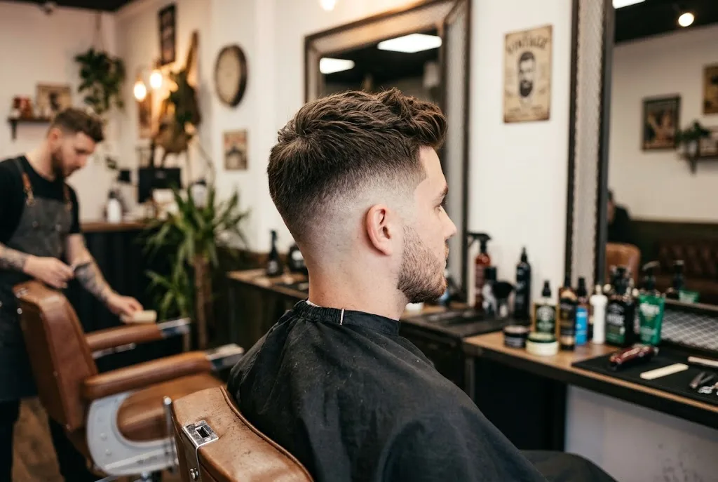 gaya rambut mid fade