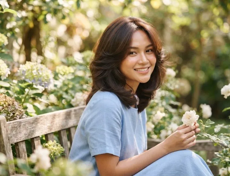 model rambut butterfly layer