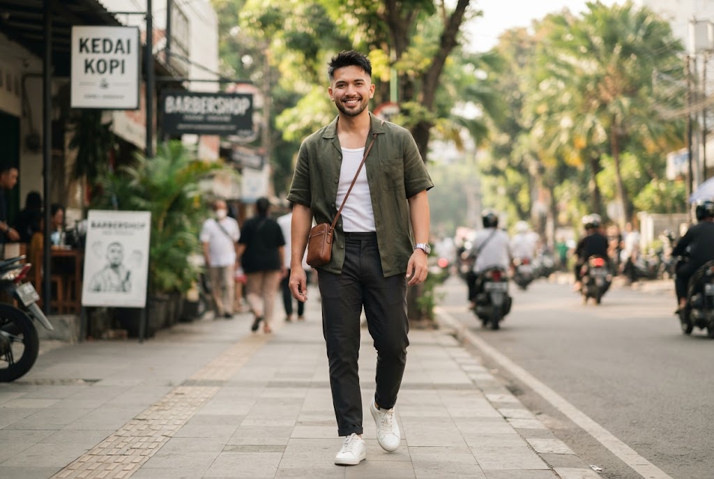model rambut mid fade