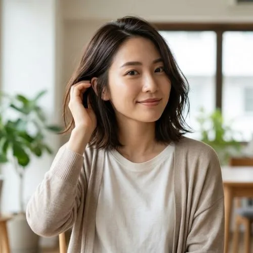 model rambut pendek sebahu