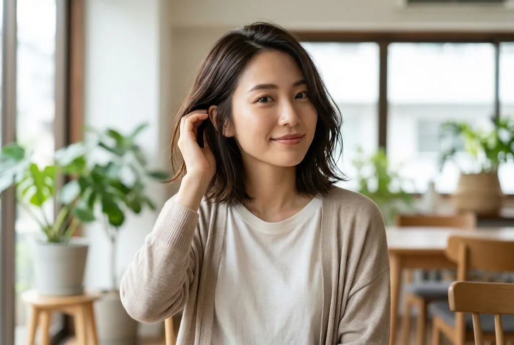 model rambut pendek sebahu