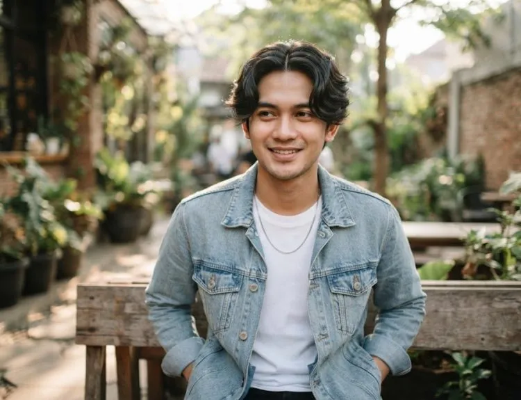 model rambut pria belah tengah
