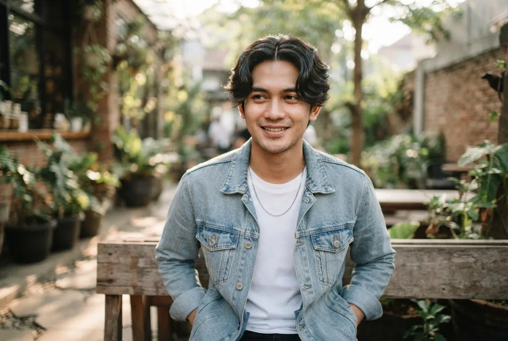 model rambut pria belah tengah