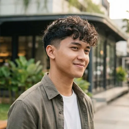 model rambut pria ikal