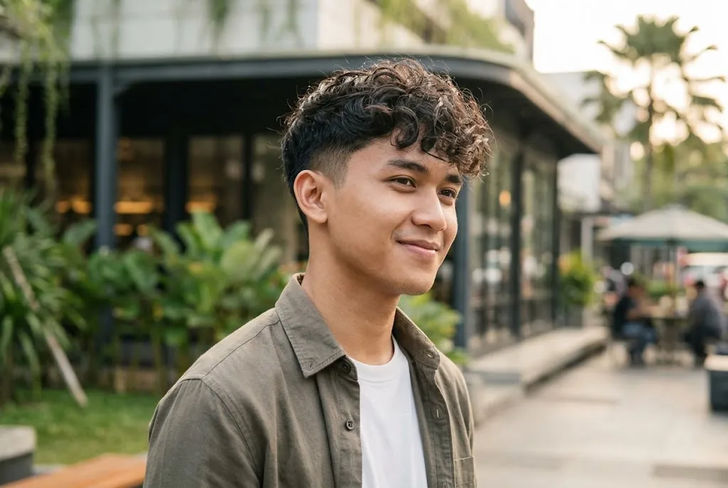 model rambut pria ikal