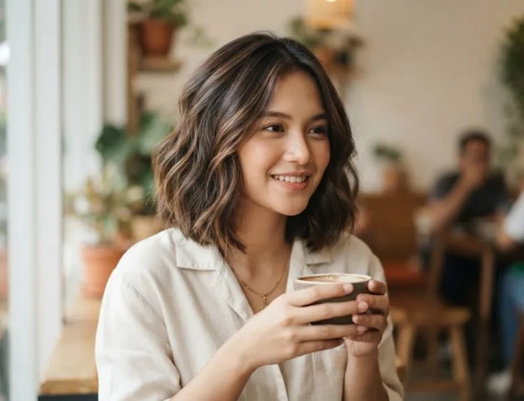 model rambut sebahu wanita