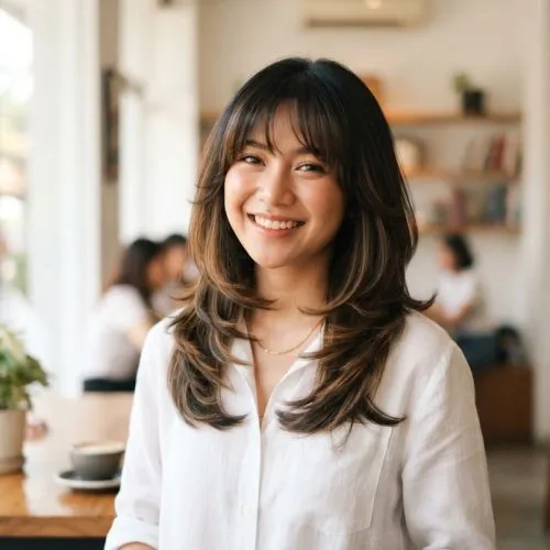 model rambut segi layer 3 tingkat