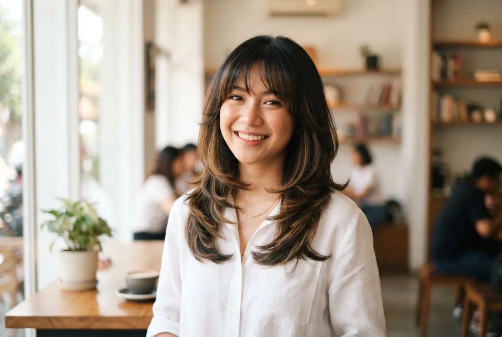 model rambut segi layer 3 tingkat