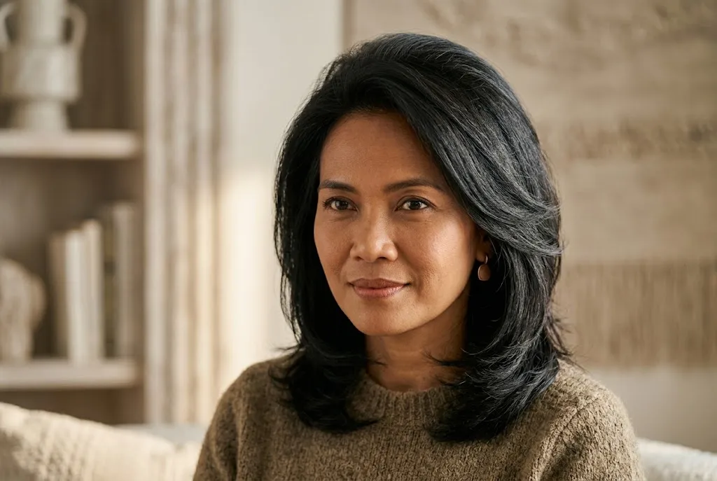 model rambut untuk wajah bulat