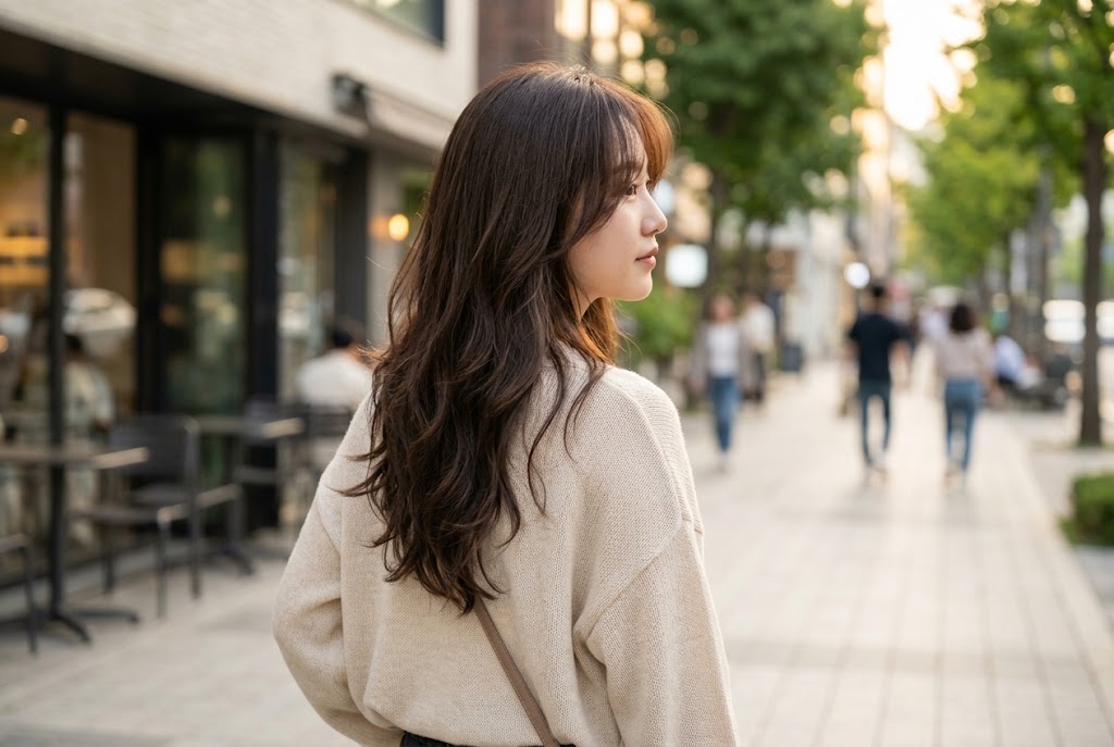 model rambut wanita korea