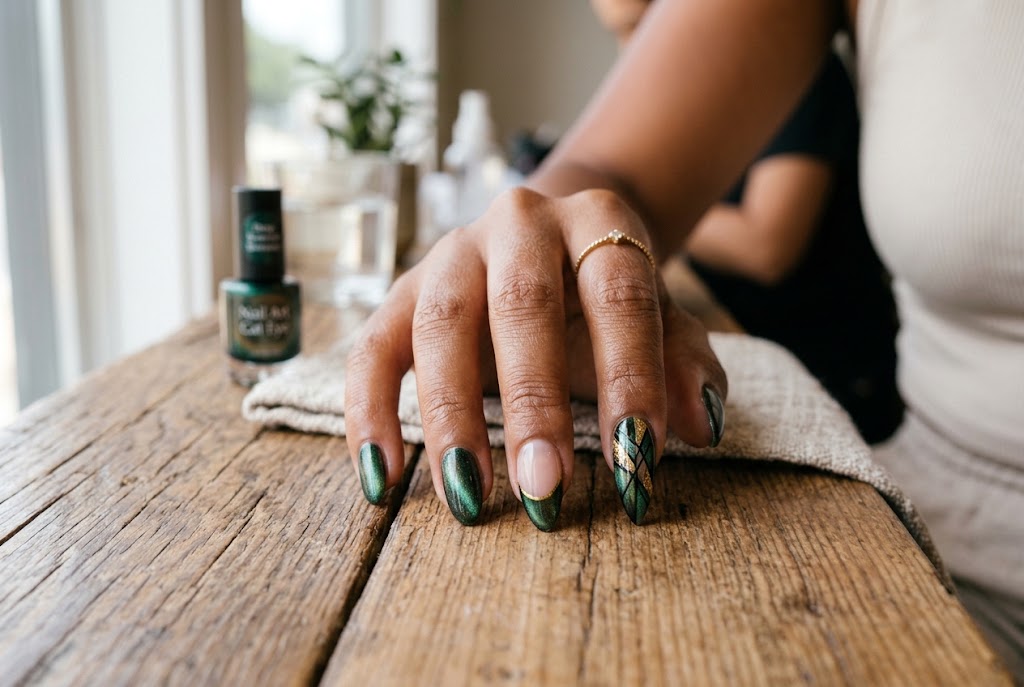 nail art cat eye untuk kulit sawo matang