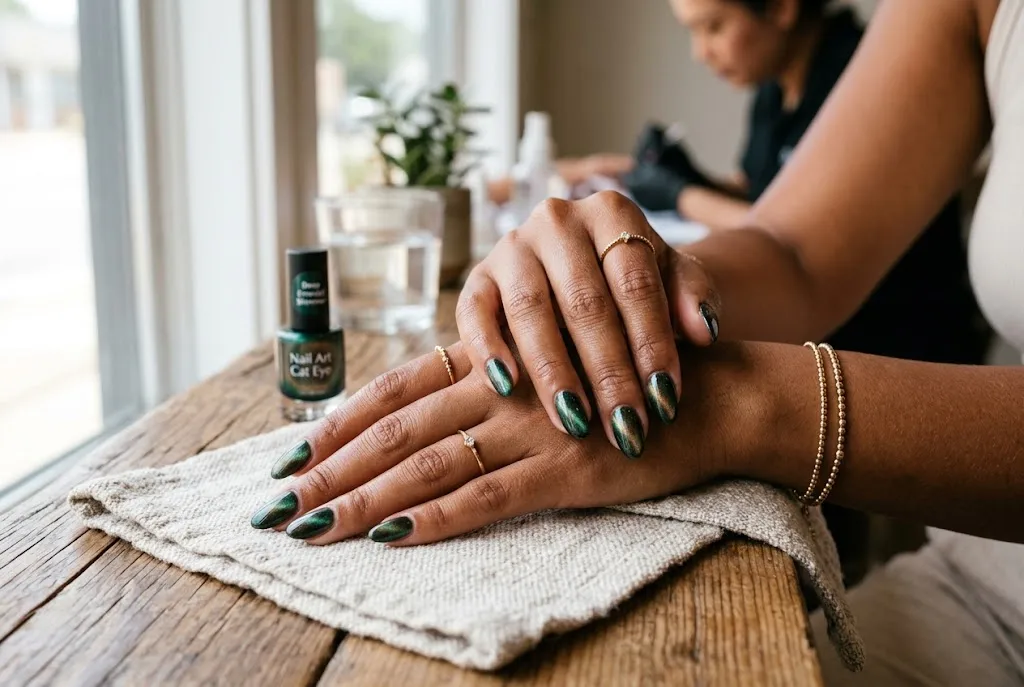 nail art cat eye untuk kulit sawo matang