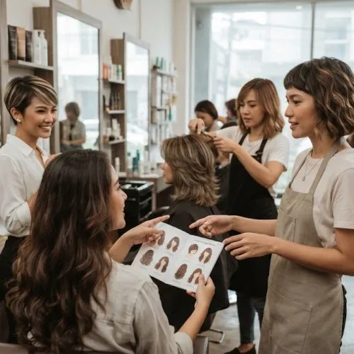 nama potongan rambut wanita