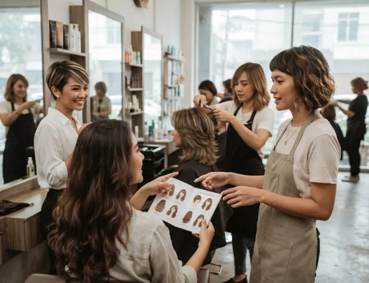 nama potongan rambut wanita
