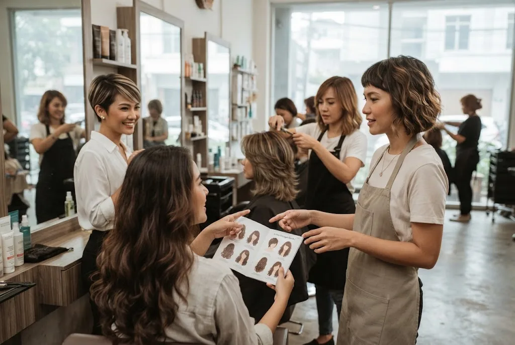 nama potongan rambut wanita