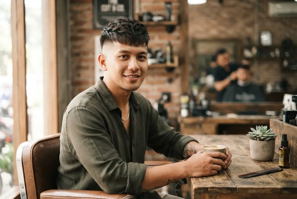 pangkasan rambut pria