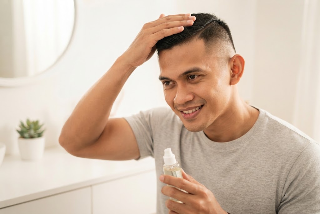 potong rambut cepak.