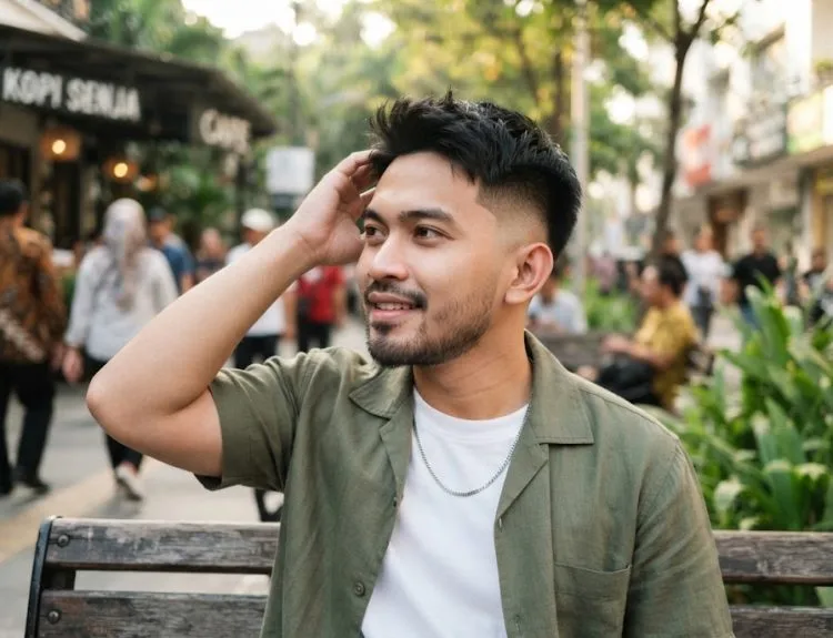 potong rambut mid fade